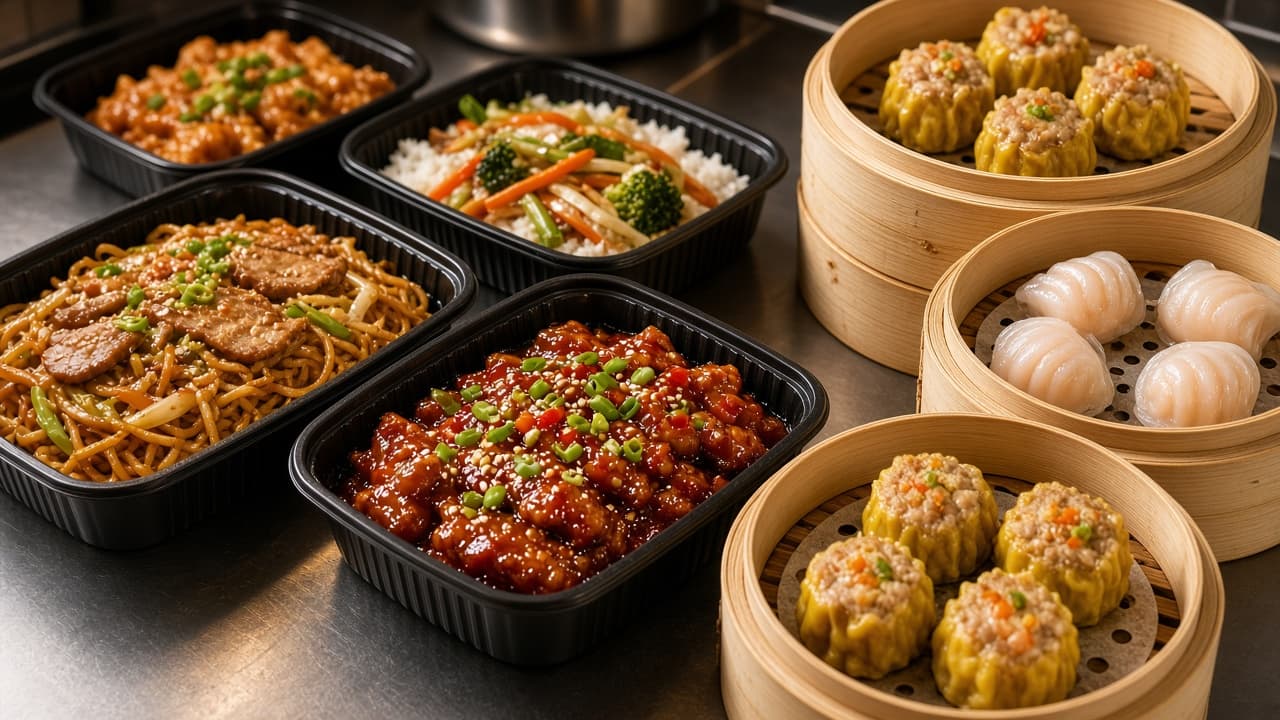 熱騰騰的點心蒸籠